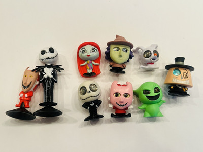 The Nightmare Before Christmas Disney Doorables Set of 7 & 2 Chibi Snapz BIN 36