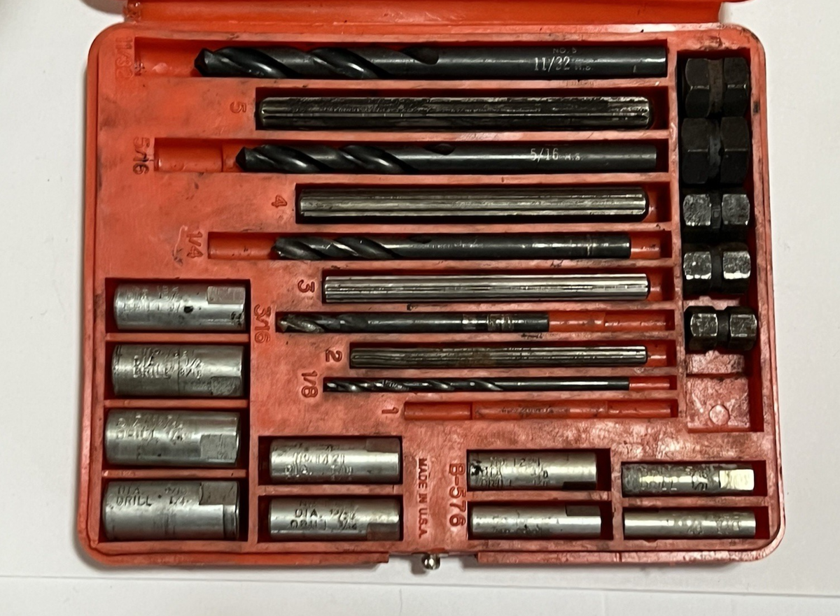 Blue Point by Snap on No.1020 25pc Screw Extractor Set Complete