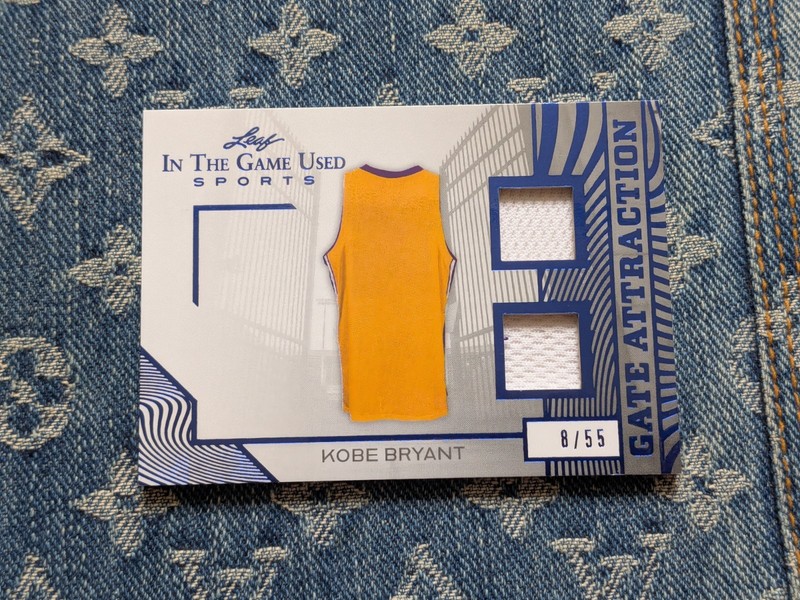2025 Leaf Kobe Bryant Dual Game Worn Patch 8/55 Jersey # eBay 1/1