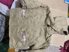 Girls Size 18 Month Jacket With Hood. The Zipper Does Work But Is Broken See Pic