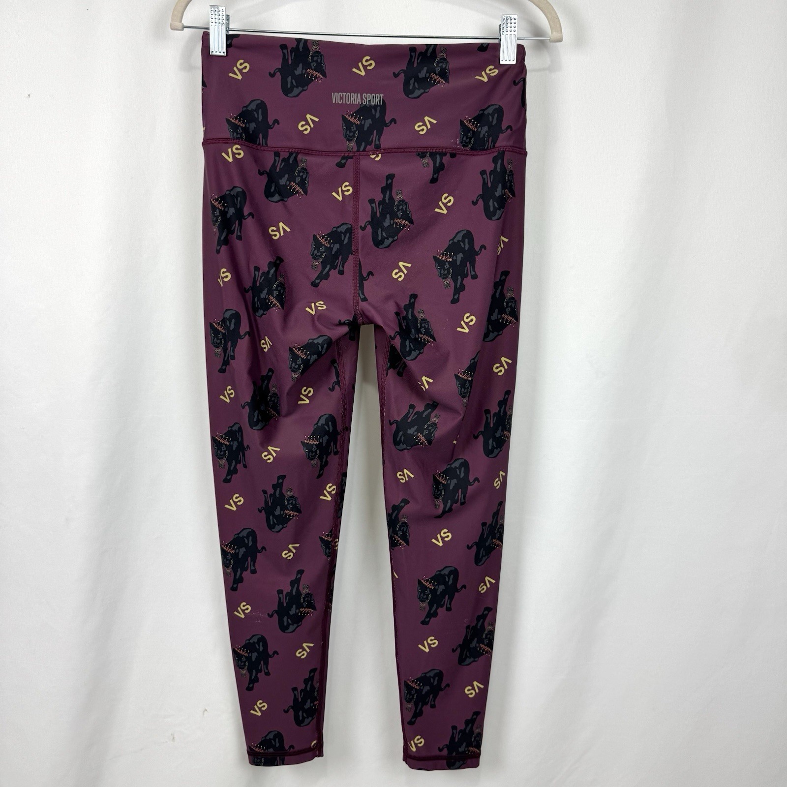 Victorias Secret Womens Black Panther Leggings Purple 7/8 Tight High Rise Sz M thumbnail 5