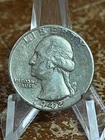 1942 WASHINGTON SILVER QUARTER 25 CENTS COIN # RJ209