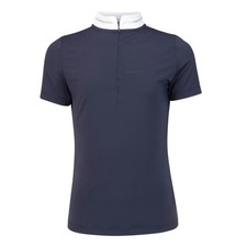Shires Aubrion Young Rider Optima LX Show Shirt Navy | Kids, Breathable, Zip