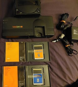 NEC TurboGrafx-16 Console w/ CD-ROM Unit & Interface, PSUs, 2 Games