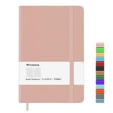 Notebook Journal, Lined Leather Hard Cover,100Gsm Thick Paper
