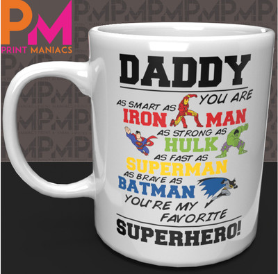 superhero dad mug