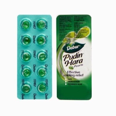 Dabur Pudin Hara Pearls Capsule an ayurvedic remedy for stomach health FREE SHIP