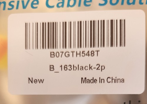 5 Packs of Benfei B_US_163black HDMI Male to Male Adapter Cable Cord Black - Picture 5 of 5