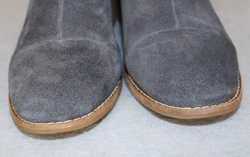 Toms Esme Boot Forged Iron Grey Suede/Metallic Jacquard Ankle Bootie Size 7 - Picture 7 of 9