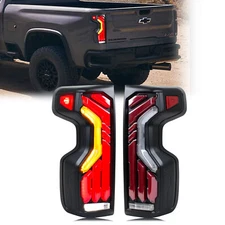 LED Tail Lights for Chevrolet Silverado 1500/2500/3500 2019-2023 Rear Lamps