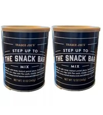 2 paquetes Trader Joe's Step Up To The Snack Bar mezcla 12 oz cada paquete, total 24 oz