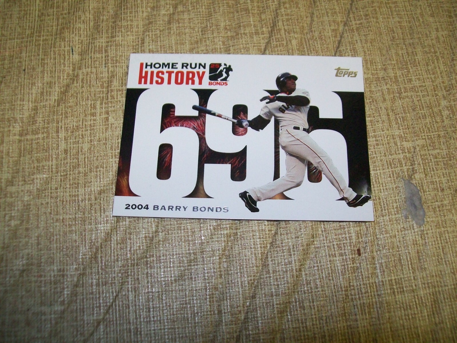 2006 Topps Barry Bonds Home Run History BB696