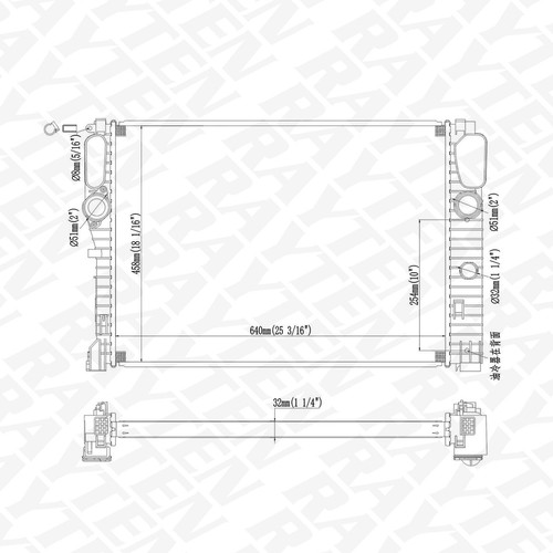 RAYTEN DPI-2984 Aluminum Radiator Fit for Mercedes-Benz CLS550 2007 5.5 V8 - Picture 3 of 8