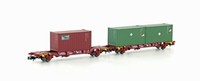 Mf Train MF33373, 2Tlg. Set Containerwagen, Sncb, Neu & Ovp, N