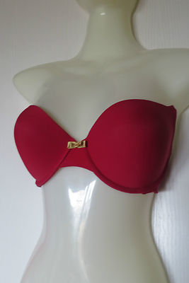 Soutien-gorge Triumph Tell Me Whum - Push-up - Rouge - Taille FR 85C / EU 70C / UK 32C - Neuf étiqueté
