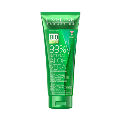 EVELINE 99% natürliches Aloe Vera Multifunktionales Körper- und Gesichtsgel 250