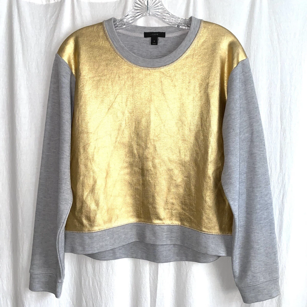Metallic hotsell gold sweatshirt