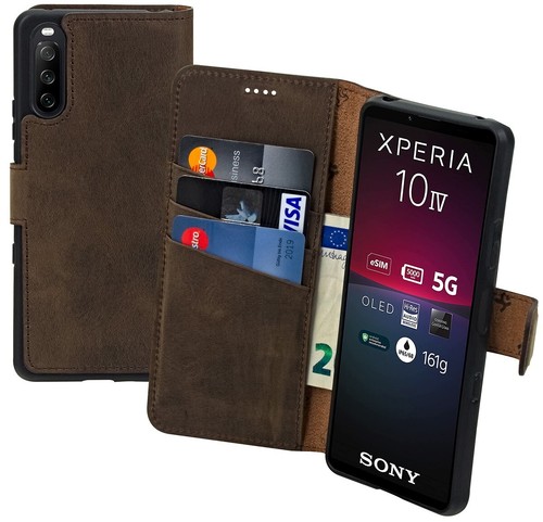 Custodia Libro Pelle PU Per Sony Xperia 1 III - Cover Elegante Con