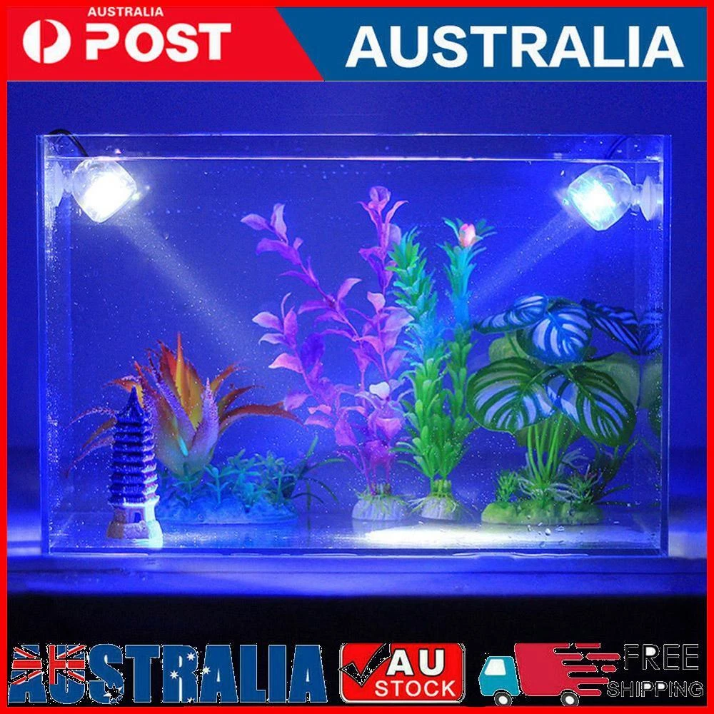 1W Mini LED Spotlight Submersible Light Fish Tank Underwater