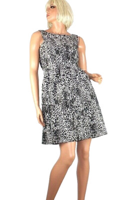 Max Mara! Damenkleid Leo 34 Women Dress Robe schwarz braun weiß NEUwertig #O10#