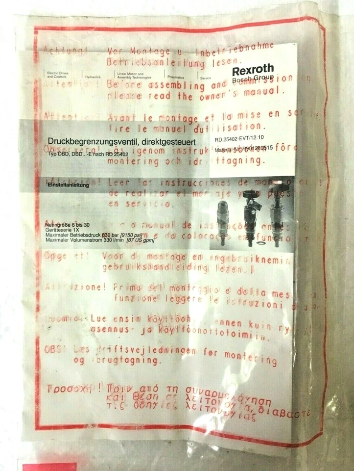 Groupe Rexroth Bosch RD 25402-EVT/12.10 - Photo 3/4