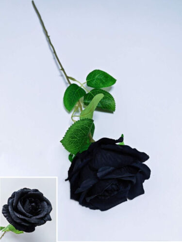 22 Zoll künstliche einzelne Rosenknospe mit Stiel Seidenblumenstrauß Heim Hochzeit - Bild 13 von 13