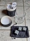 Whisky Whiskey Glas Tumbler Geschenkset + 3 Kühlsteine aus Granit + Dose