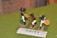 54mm colonial / river war - mahdists 3 dervish warriors trophy minis - (116197)