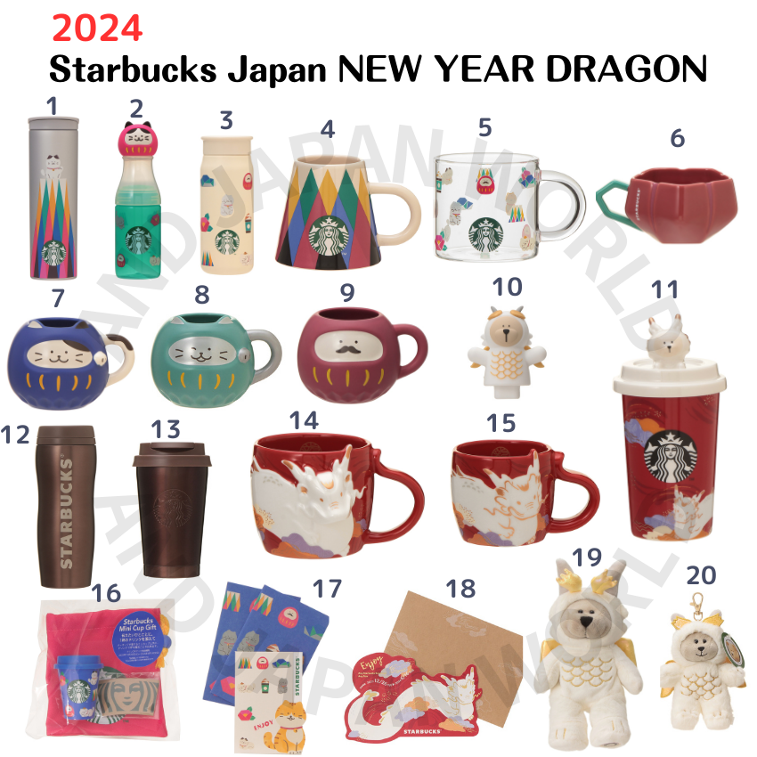 Starbucks Japan New Year Dragon 2024 NEW Mug Thumbler Zodiac