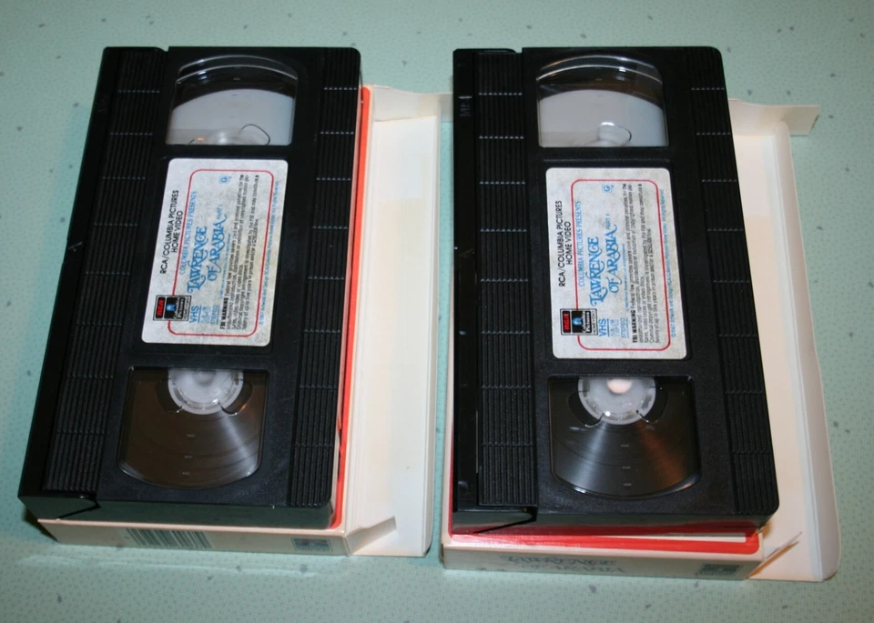 Vintage Lawrence of Arabia Parts 1 & 2 VHS Video 1962 Two Box Set FREE SHIP - Image 4 of 4