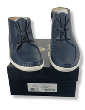 MARC JOSEPH NEW YORK Unisex-Child Leather Made in Brazil Ankle Boot Loafer Navy5