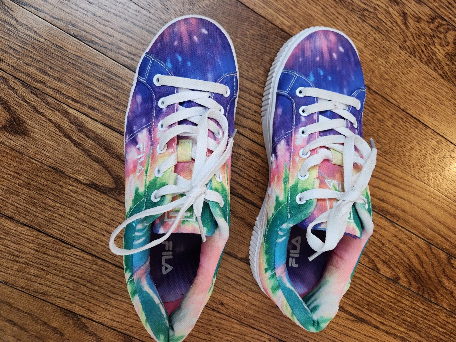 Fila Shoes Men Women Platform Rainbow Tie-Dye Panache