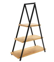Xxl Servier Etagere - 53 X 36 Cm - 3 Etagen StäNder Holz Platte Deko Tablett