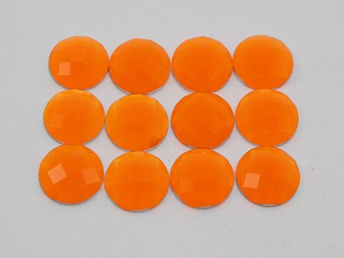 100 Neon Color Flatback Acrylic Round Rhinestone Gems 10mm No Hole Pick Color - Bild 5 von 16