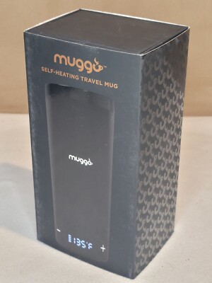 MUGGO Self-Heating Temperature Control Touch Sensitive LED Travel Mug - NEW