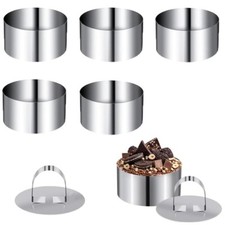 Set 6 o 12 Coppapasta rotondo Tagliapasta da 8 cm Stampi acciaio inox con presse