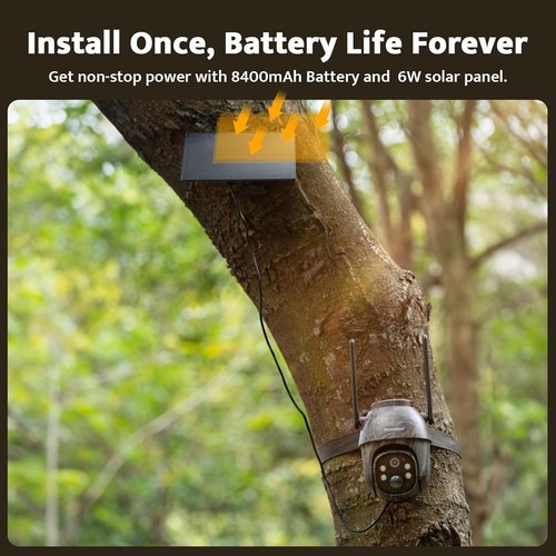 Solar Trail Camera 4G LTE Cellular 2K Wildlife Scouting Hunting Nightvision 32GB - Picture 7 of 12