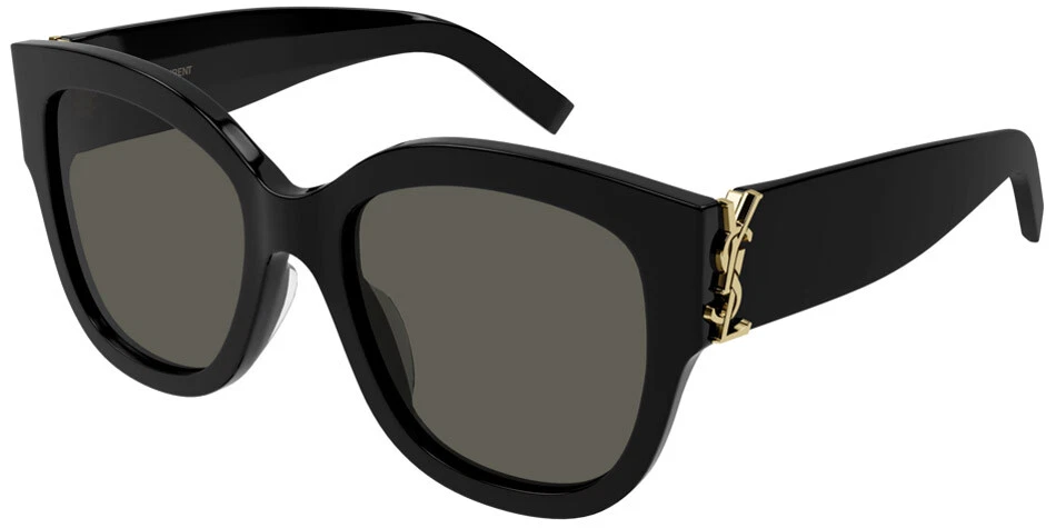 Saint Laurent SL M95/F Sunglasses Women Black Oversized 56mm New 