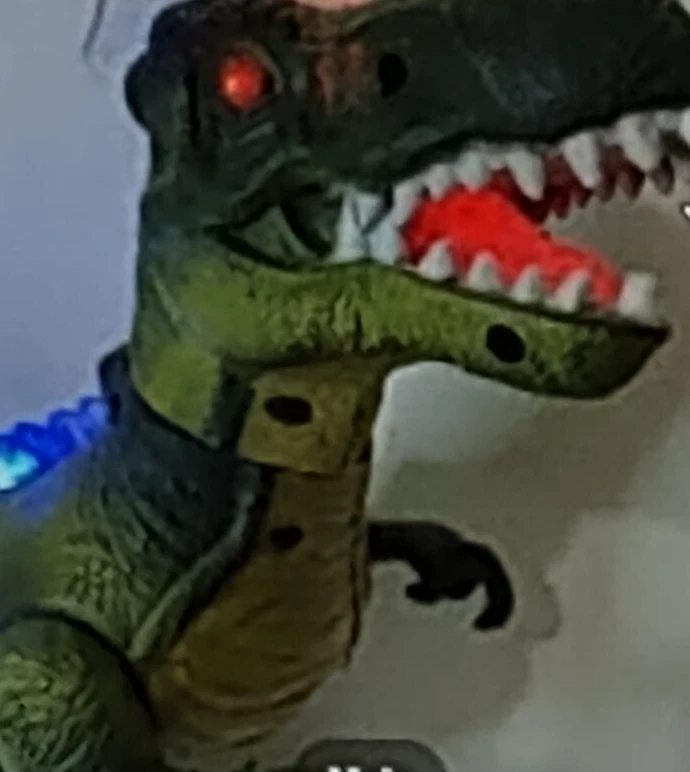 Interactive Dinosaur Toy with LED Lights & Sounds - For Ages 3-7 - Image 2 of 2