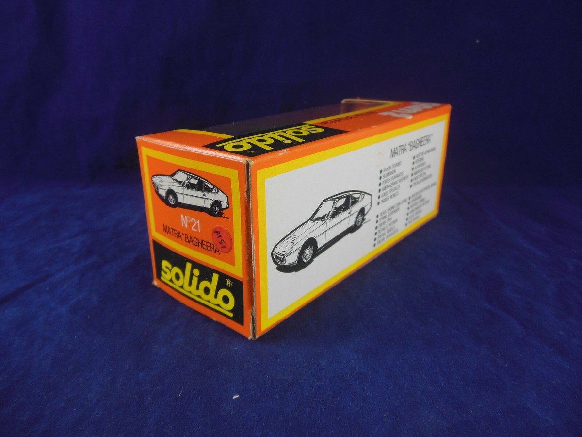 Voiture Miniature Solido Matra Simca Bagheera Ref 21 - Modèle Réduit De Collection, Occasion