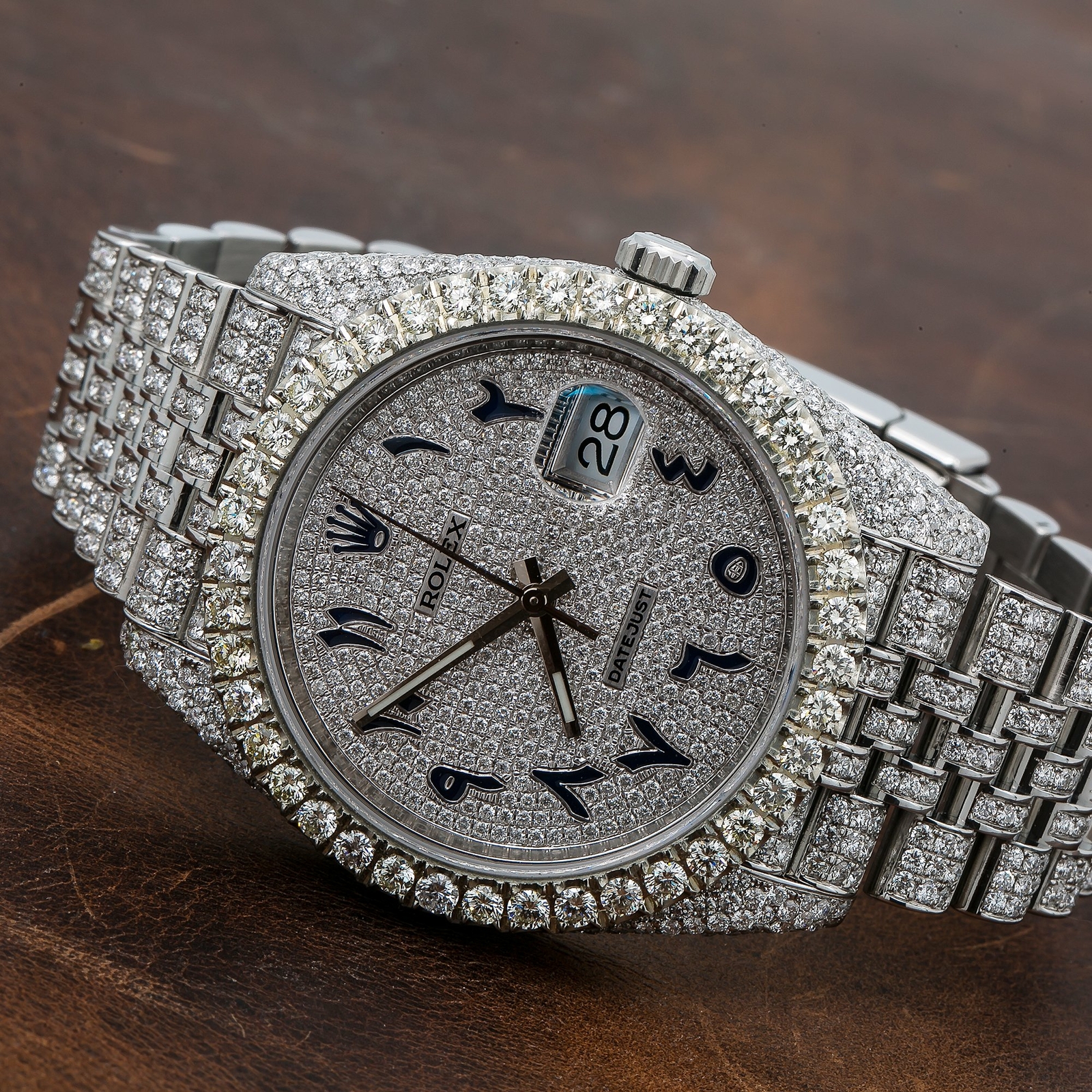 Rolex Datejust 41mm Iced Out Steel Watch with Diamond Jubilee Bracelet - 126300 image 5