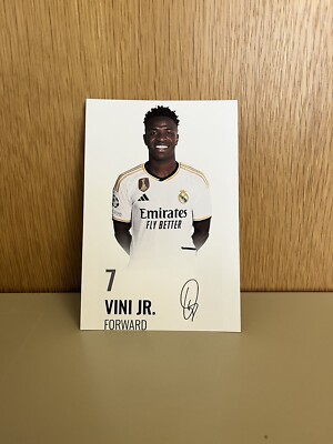 Vinicius JR x REAL MADRID  - Repro Autogramm 10.5x14.8