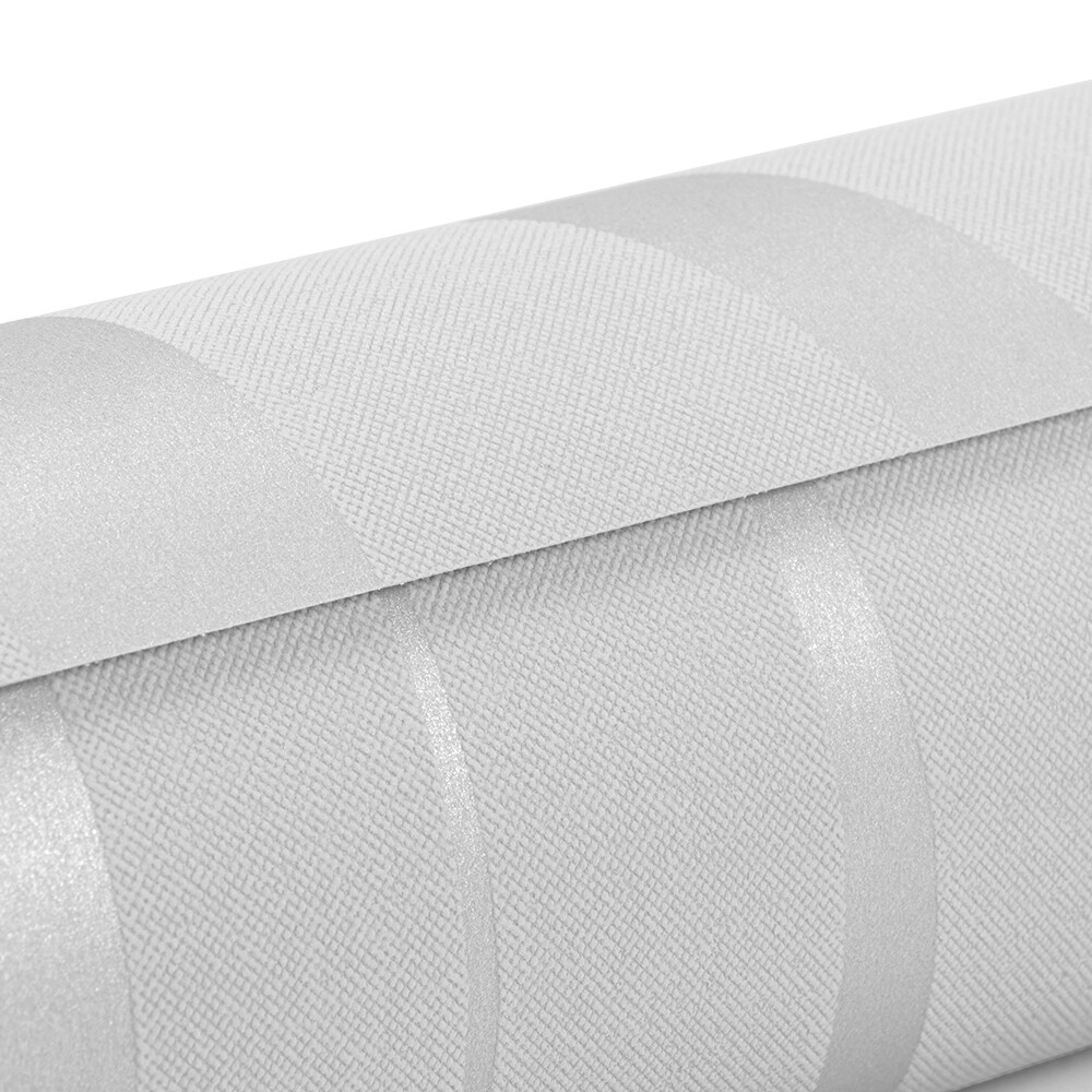 Luxury Silver Grey 3D Crescent Wave Stripes Embossed Nonwoven Fabric