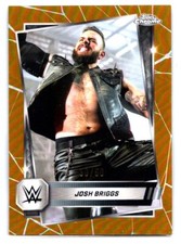 2025 Topps Chrome WWE Josh Briggs #96 Gold Refractor /50