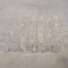 Lot Of 30 Pyrex Kimax 4980 26500 26600 25mL Erlenmeyer Flask Labratory Glassware