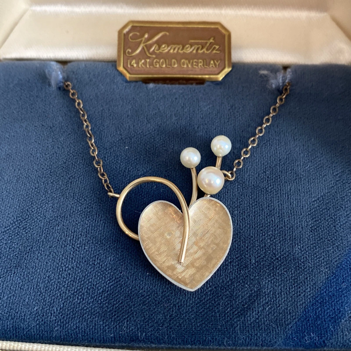 Krementz heart best sale necklace