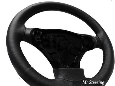 FOR TOYOTA YARIS MK2 XP90 05-11 REAL BLACK LEATHER STEERING WHEEL