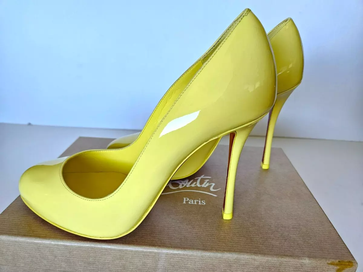 Christian louboutin top yellow heels