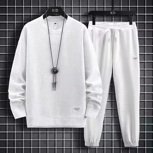 Men's 2 Piece Set Sweatshirt Sweatpants Set Mens Sports Suit Tracksuit - Picture 10 of 14