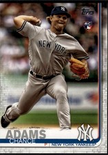 Chance Adams 2019 Topps New York Yankees Rookie #98